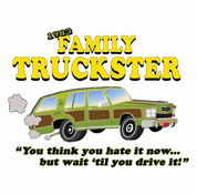 Family Truckster national lampoons family vacation parody tee white