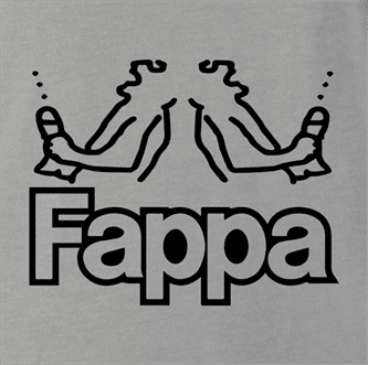 Funny fappa kappa parody ash grey t-shirt
