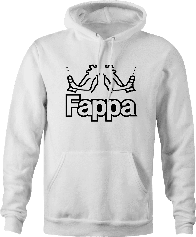 Funny fappa kappa parody white hoodie