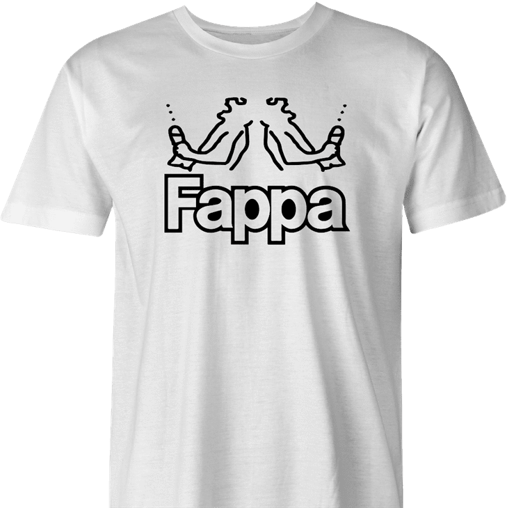 Funny fappa kappa parody men's white t-shirt 