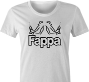 Funny fappa kappa parody women's white t-shirt 