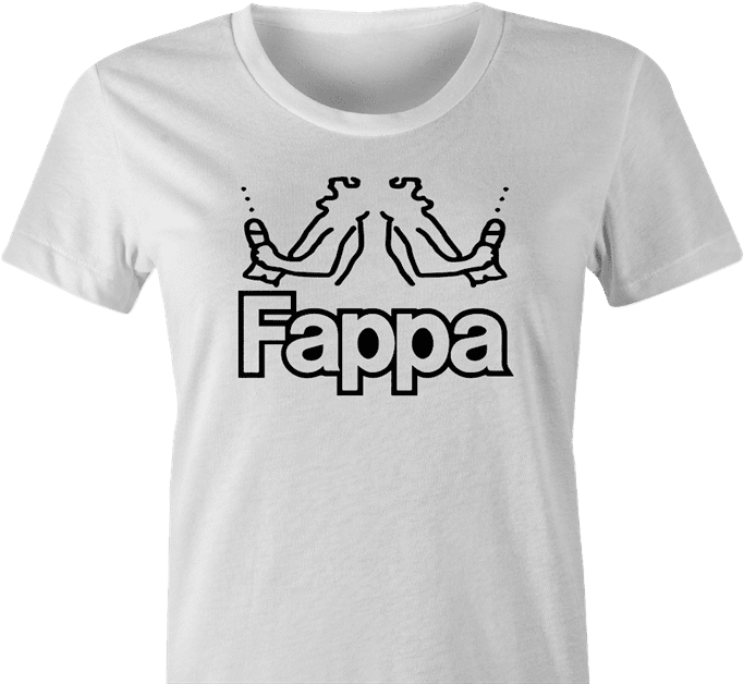 Funny fappa kappa parody women's white t-shirt 