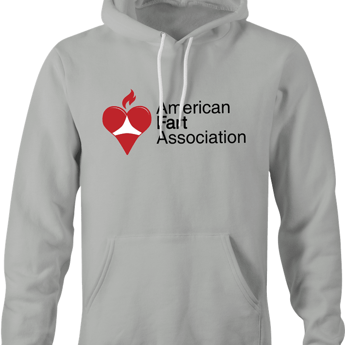 Funny American Fart Association Parody T-Shirt Ash Grey Hoodie