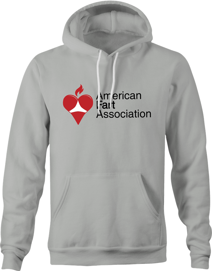 Funny American Fart Association Parody T-Shirt Ash Grey Hoodie