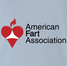 Funny American Fart Association Parody Light Blue T-Shirt