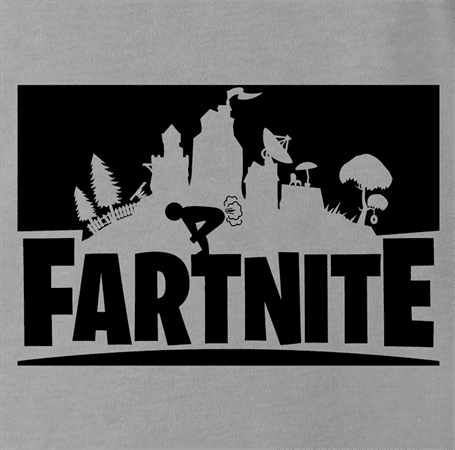 funny fartnite fortnite parody t-shirt grey 