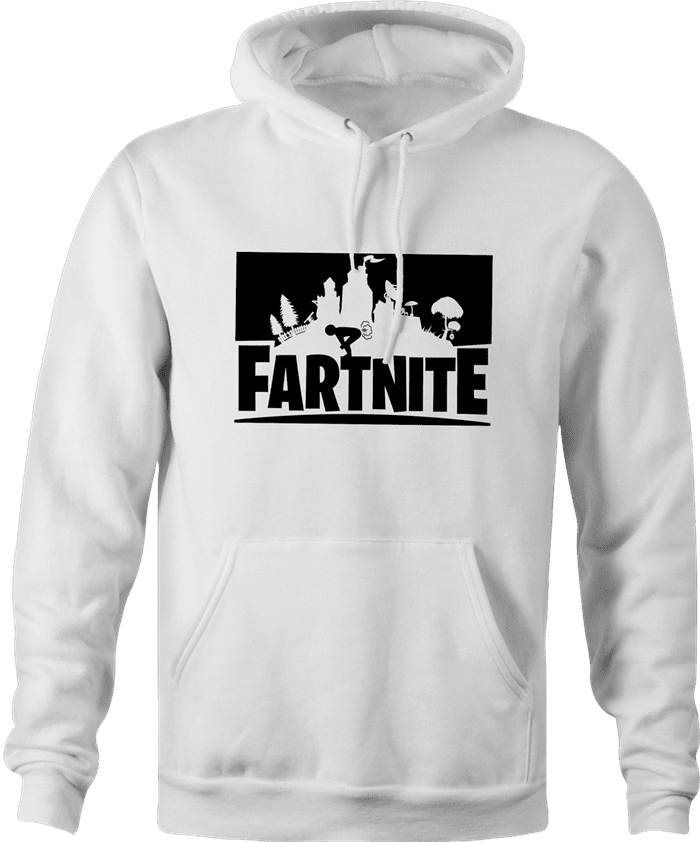 Beans and Briff Funny Fartnite Fortnite T Shirt Hoodie White 3X