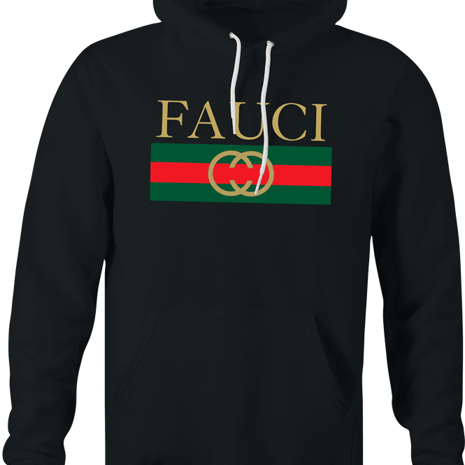 funny Fauci High Fashion Clothing Parody black hoodie