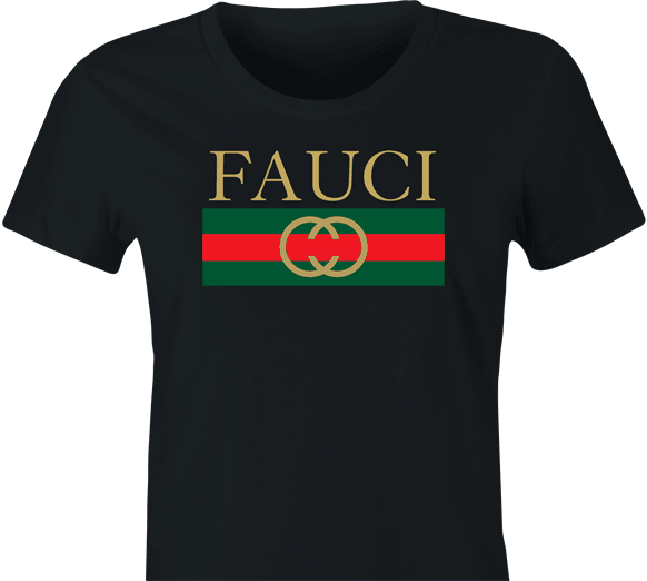 funny Fauci High Fashion Clothing Parody women's black