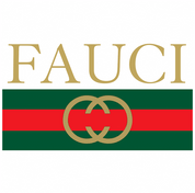 funny Fauci High Fashion Clothing Parody white tee