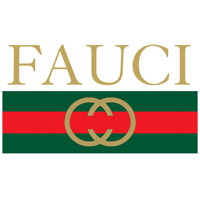 funny Fauci High Fashion Clothing Parody white tee