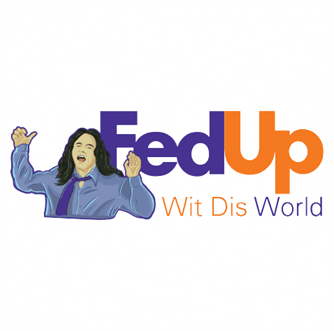 Funny The Room Fed Up With This World white tee