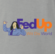Funny The Room Fed Up With This World ash grey t-shirt