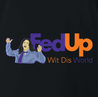 Funny The Room Fed Up With This World black t-shirt