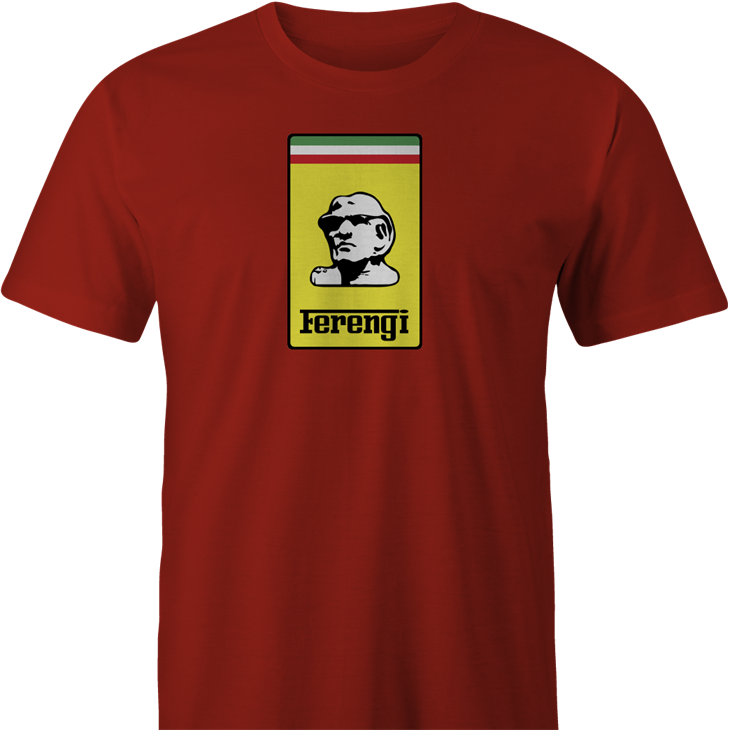 Funny Ferengi Star Trek Ferrari Parody men's T-shirt
