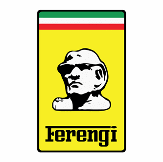 Funny Ferengi Star Trek Ferrari Parody White T-shirt