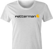Funny John Fetterman Carhartt parody t-shirt wommen's white