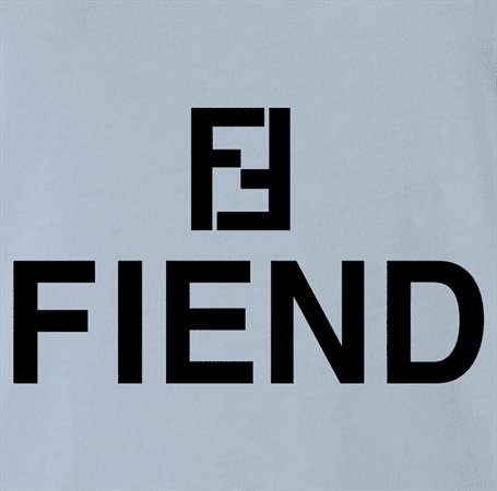 Funny Fendi fiend High Fashion parody t-shirt white