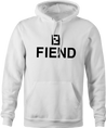 Funny Fendi fiend High Fashion parody hoodie white 