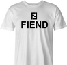 Funny Fendi fiend High Fashion parody t-shirt white men's