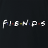 funny Friends TV show parody fiends t-shirt black