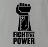 funny fight the power nintendo power glove ash t-shirt