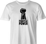 funny fight the power nintendo power glove white t-shirt