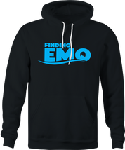 funny finding nemo emo hair parody hoodie men's black