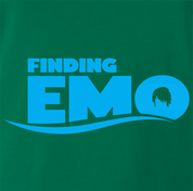 funny finding nemo emo hair parody t-shirt men's green