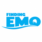funny finding nemo emo hair parody t-shirt men's white