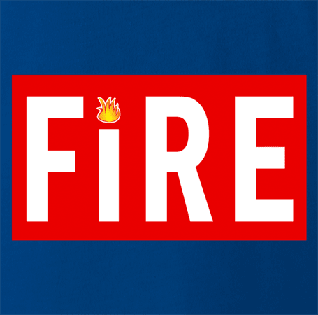 Straight Fire Life Magazine Parody t-shirt Royal Blue