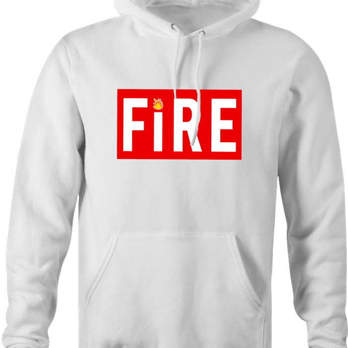 Straight Fire Life Magazine Parody hoodie white 