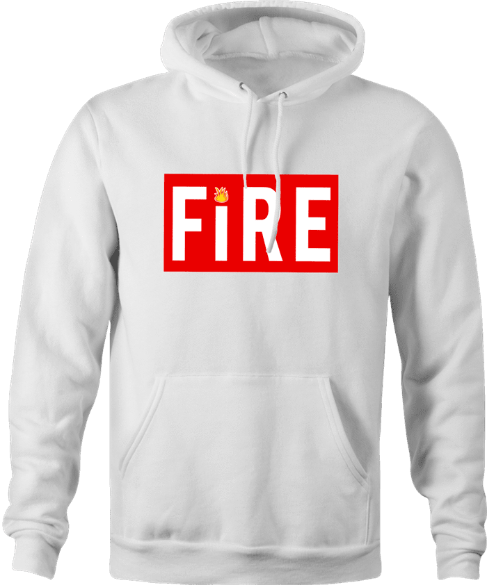 Straight Fire Life Magazine Parody hoodie white 