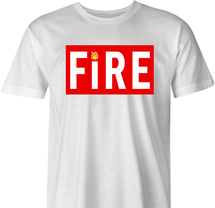 Straight Fire Life Magazine Parody t-shirt white men's