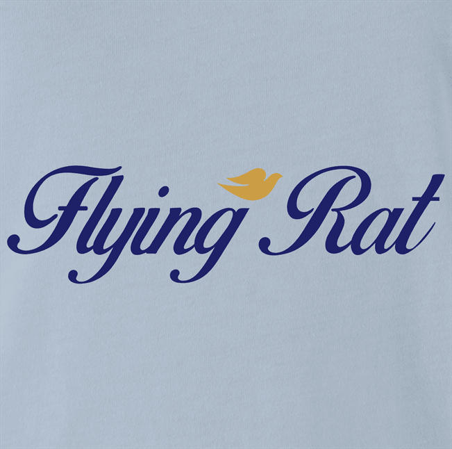 Funny Flying Rat Pigeon Dove Parody light Blue t-shirt
