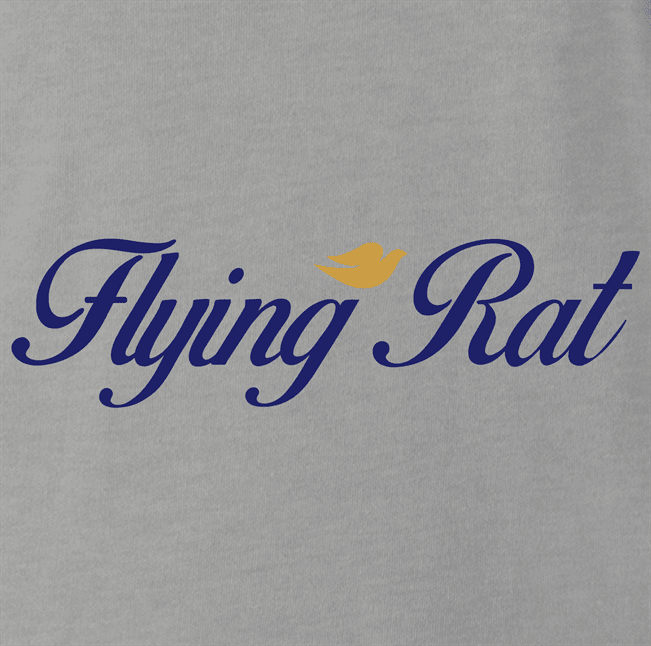 Funny Flying Rat Pigeon Dove Parody ash grey t-shirt