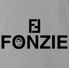 Funny The Fonz From Happy Days parody t-shirt grey
