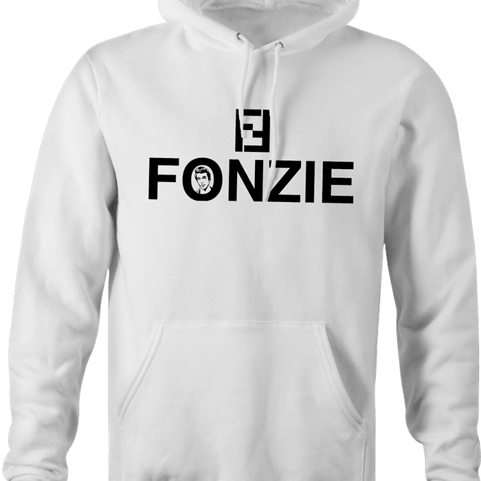 Funny The Fonz From Happy Days parody hoodie white 
