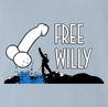 hilarious free one eyed willy parody t-shirt white light blue