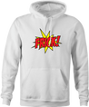 funny Frick - Pow! Comic Book What the Frick Meme Parody white hoodie