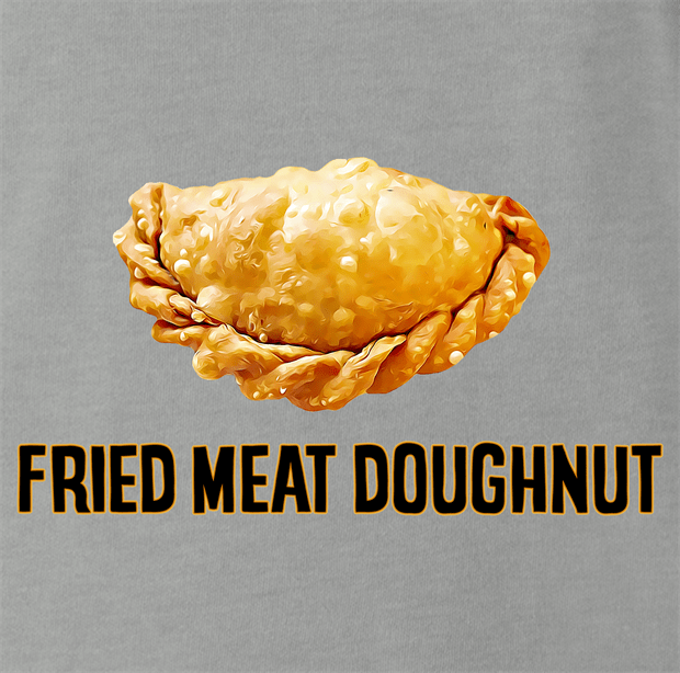 Funny Empanada aka Fried Meat Doughnut Parody Ash Grey T-Shirt