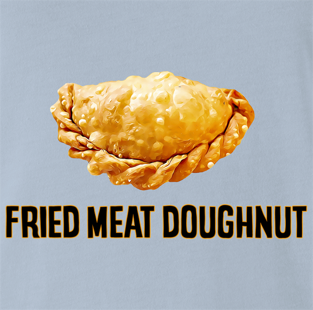 Funny Empanada aka Fried Meat Doughnut Parody Light Blue T-Shirt