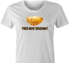 Funny Empanada aka Fried Meat Doughnut Parody White Women's T-Shirt