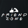 funny in the friend zone t-shirt black