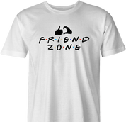 funny in the friend zone t-shirt white men's 