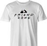funny in the friend zone t-shirt white men's 
