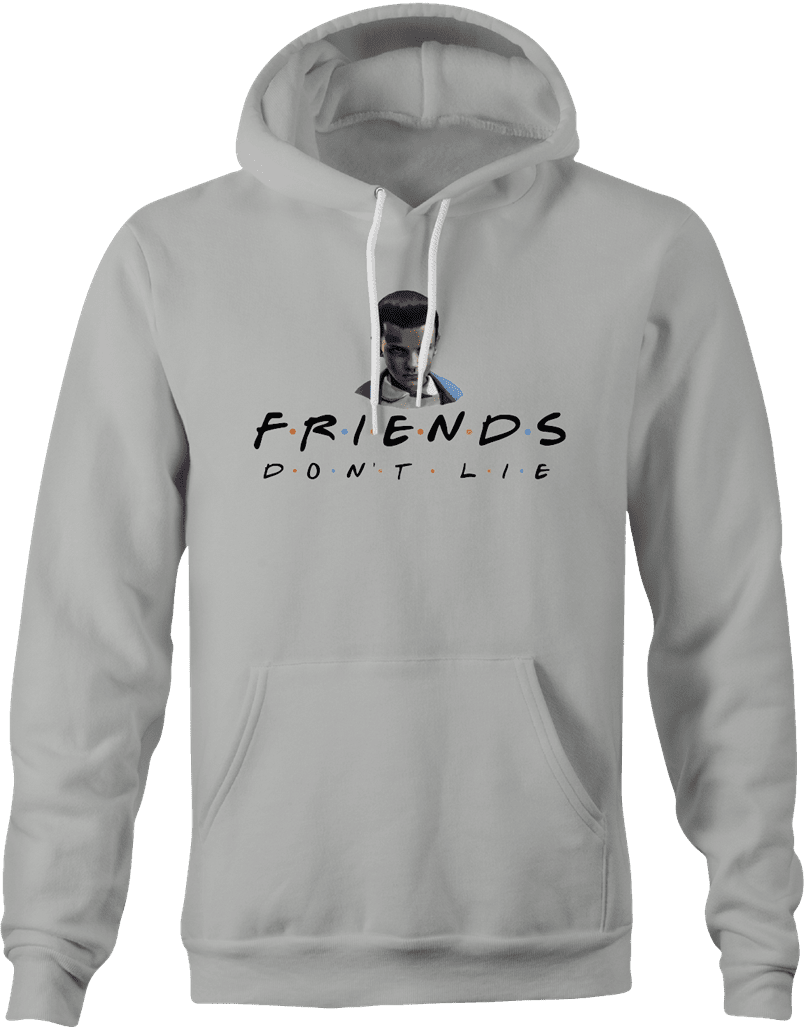 Funny Friends don't lie stranger things mashup grey hoodie 