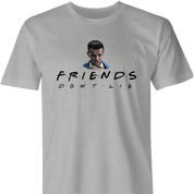 Funny Friends don't lie stranger things mashup men's grey t-shirt 