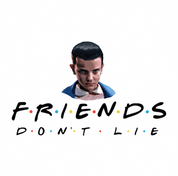 Funny Friends don't lie stranger things mashup white t-shirt 
