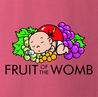 Funny pregnancy expecting mother t-shirt - Fruit of the Womb pink 